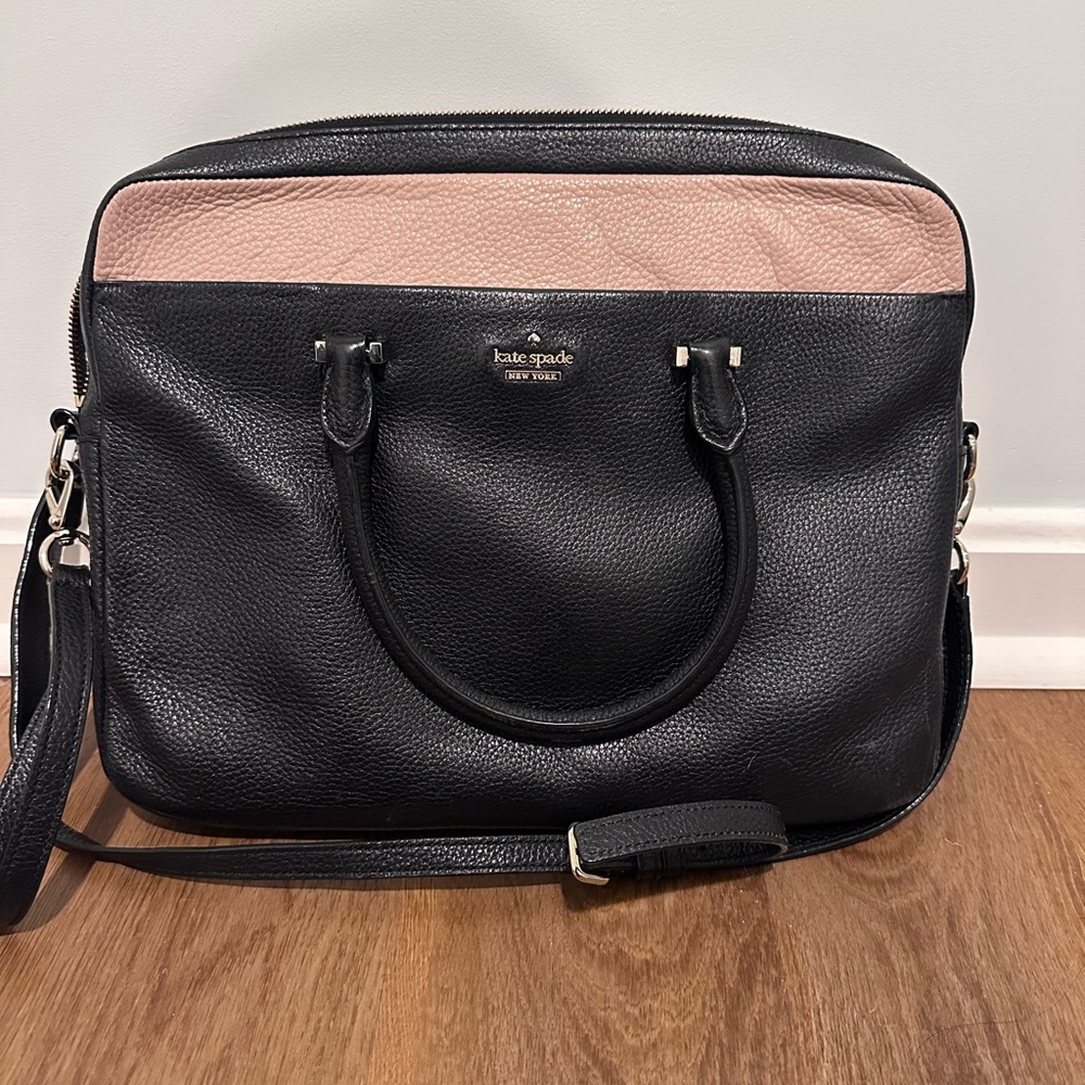 Kate Spade Black and Pink Laptop Bag
